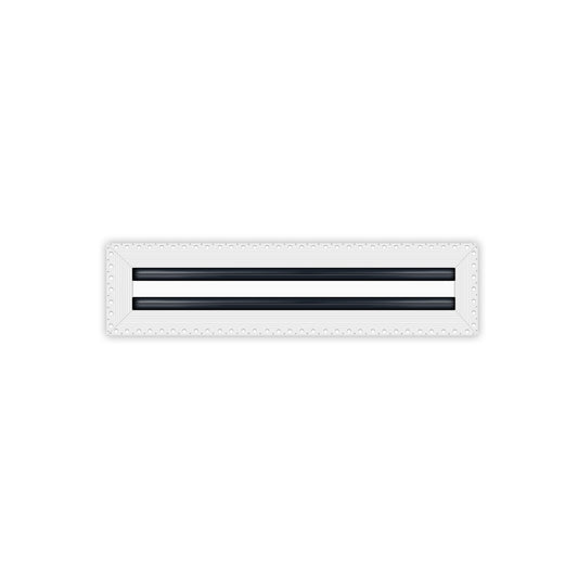 BUILDMART - 16x4 MUD-IN Air Vent Cover - Drywall MUD IN White Air Vent - MUD Linear Slot Diffuser - Register Grille for Ceiling and Walls - Texas Buildmart