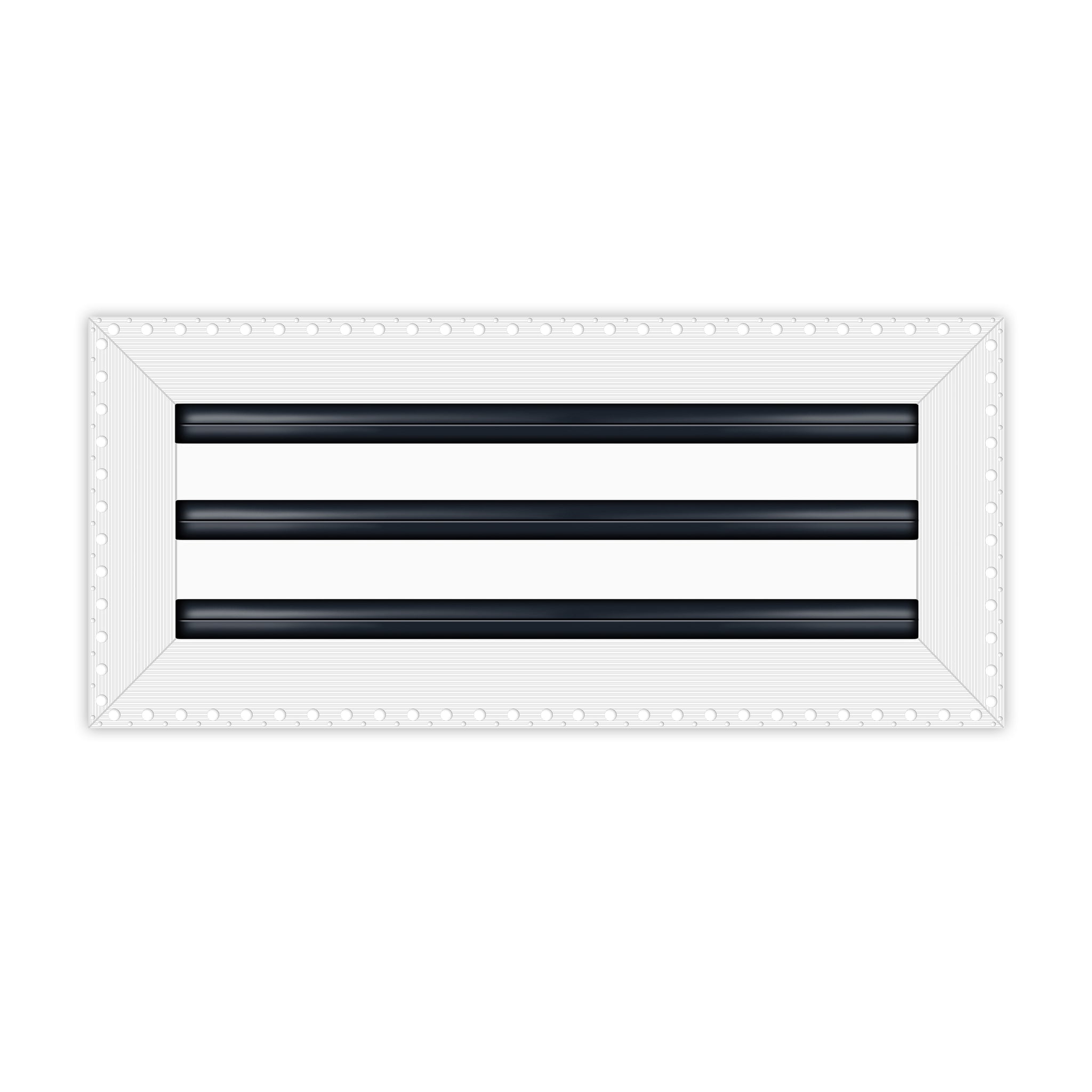 BUILDMART - 16x6 MUD-IN Air Vent Cover - Drywall MUD IN White Air Vent - MUD Linear Slot Diffuser - Register Grille for Ceiling and Walls - Texas Buildmart