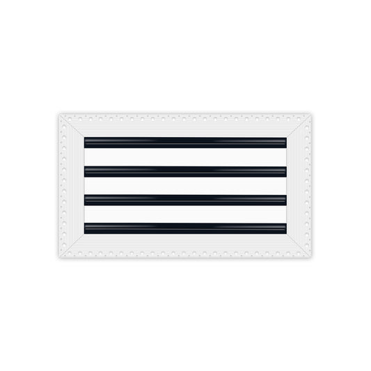 BUILDMART - 16x8 MUD-IN Air Vent Cover - Drywall MUD IN White Air Vent - MUD Linear Slot Diffuser - Register Grille for Ceiling and Walls - Texas Buildmart