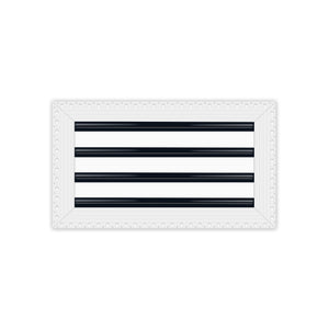 BUILDMART - 16x8 MUD-IN Air Vent Cover - Drywall MUD IN White Air Vent - MUD Linear Slot Diffuser - Register Grille for Ceiling and Walls - Texas Buildmart