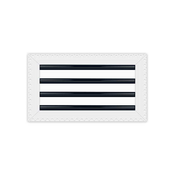 BUILDMART - 16x8 MUD-IN Air Vent Cover - Drywall MUD IN White Air Vent - MUD Linear Slot Diffuser - Register Grille for Ceiling and Walls - Texas Buildmart