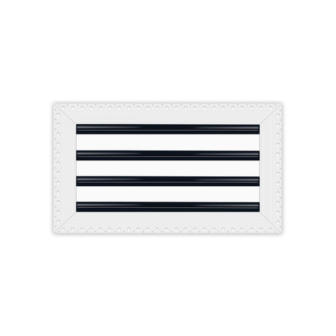 BUILDMART - 16x8 Mud In Air Vent Cover - Drywall Mud-in White Air Vent - Mud Linear Slot Diffuser - Register Grille for Ceiling and Walls - Texas Buildmart