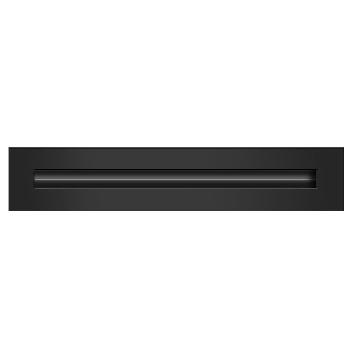 BUILDMART - 1 Slot - Single Slot - Linear Slot Diffuser - Black Linear Slot Diffuser - Decorative Air Vent - Modern Air Vent Cover for Ceiling, Wall or Floor - Texas Buildmart