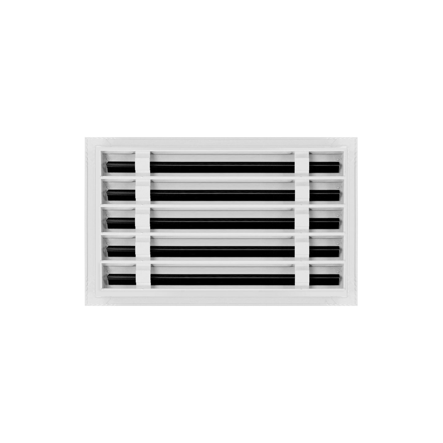Back of 16x10 Modern Air Vent Cover White - 16x10 Standard Linear Slot Diffuser White - Texas Buildmart