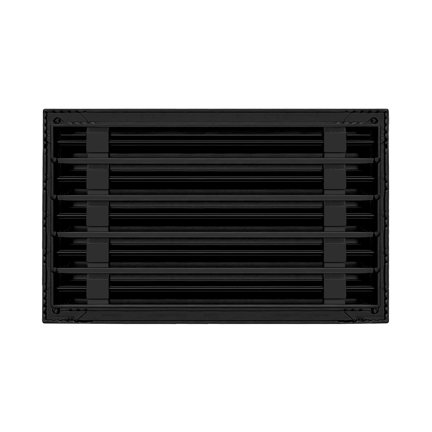 Back of 16x10 Modern Air Vent Cover Black - 16x10 Standard Linear Slot Diffuser Black - Texas Buildmart