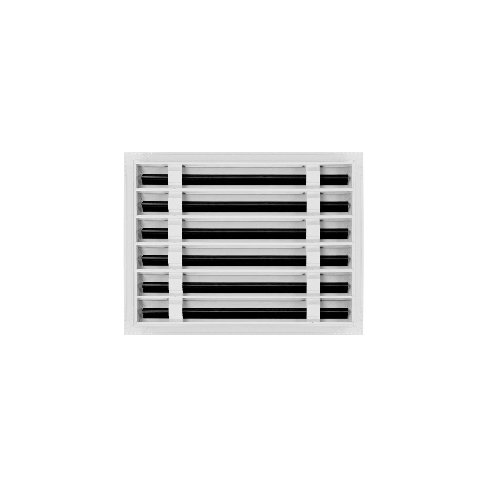 Back of 16x12 Modern Air Vent Cover White - 16x12 Standard Linear Slot Diffuser White - Texas Buildmart