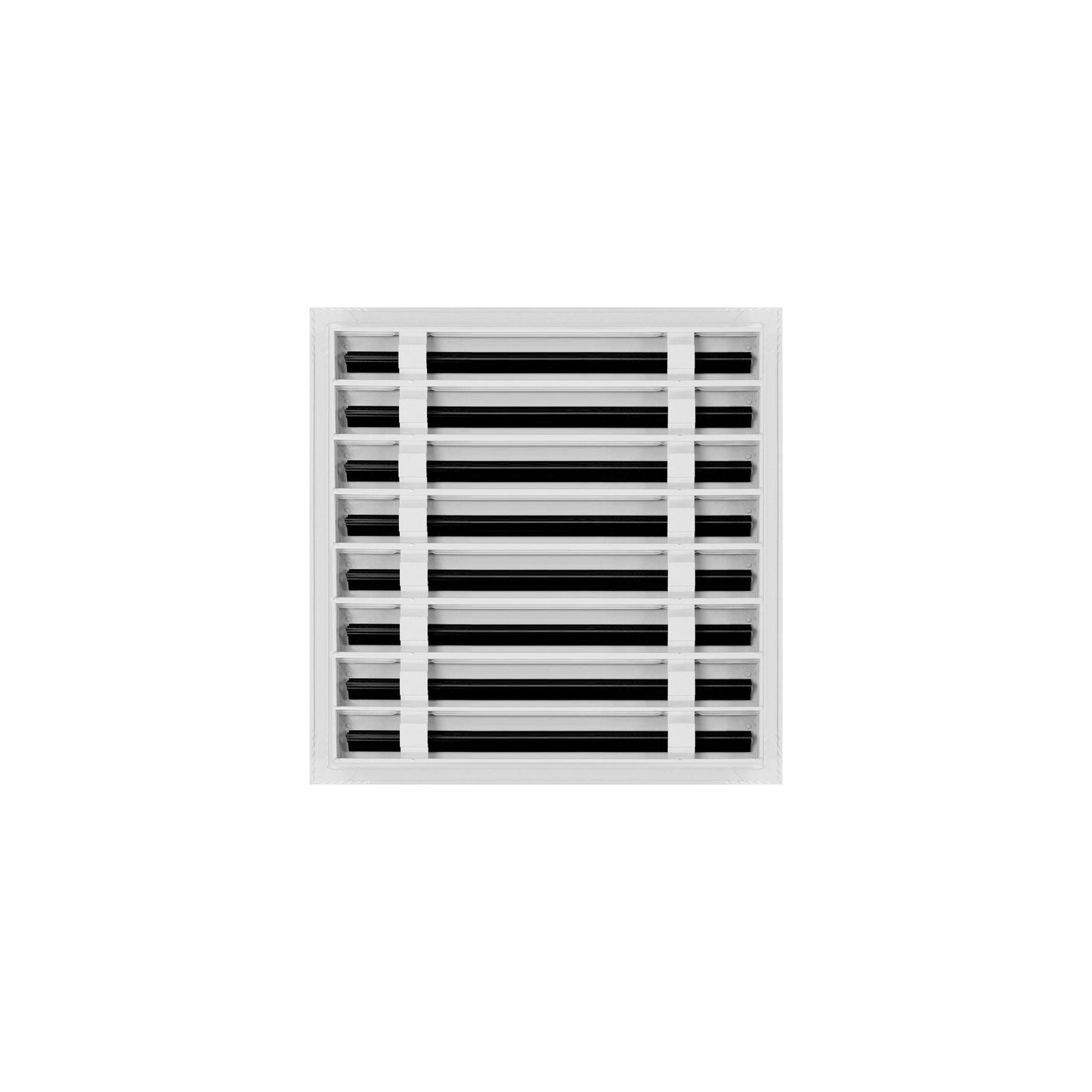Back of 16x16 Modern Air Vent Cover White - 16x16 Standard Linear Slot Diffuser White - Texas Buildmart