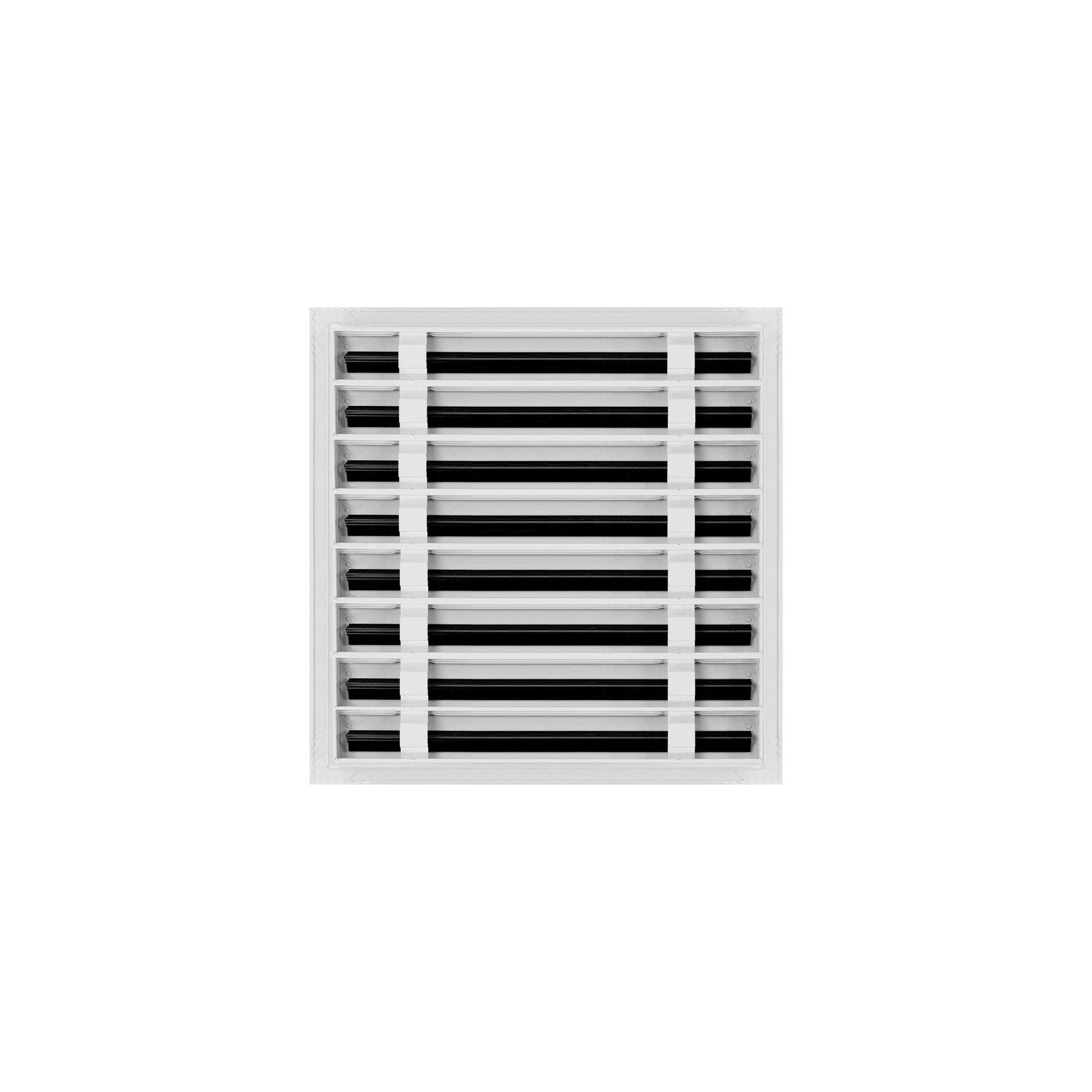 Back of 16x16 Modern Air Vent Cover White - 16x16 Standard Linear Slot Diffuser White - Texas Buildmart