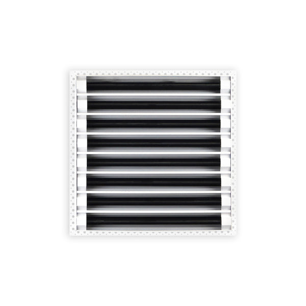 BUILDMART - 16x16 MUD-IN Air Vent Cover - Drywall MUD IN White Air Vent - MUD Linear Slot Diffuser - Register Grille for Ceiling and Walls - Texas Buildmart