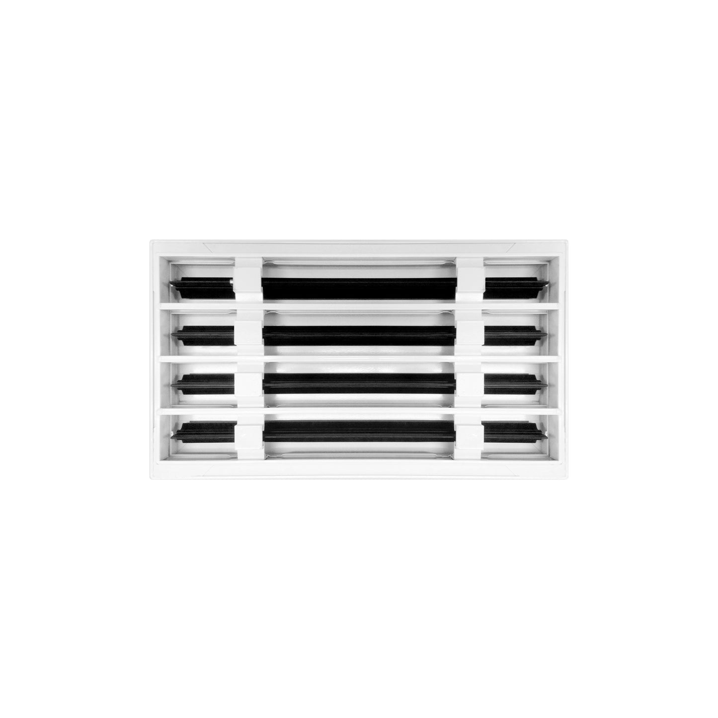 Back of 16x8 Modern Air Vent Cover White - 16x8 Standard Linear Slot Diffuser White - Texas Buildmart