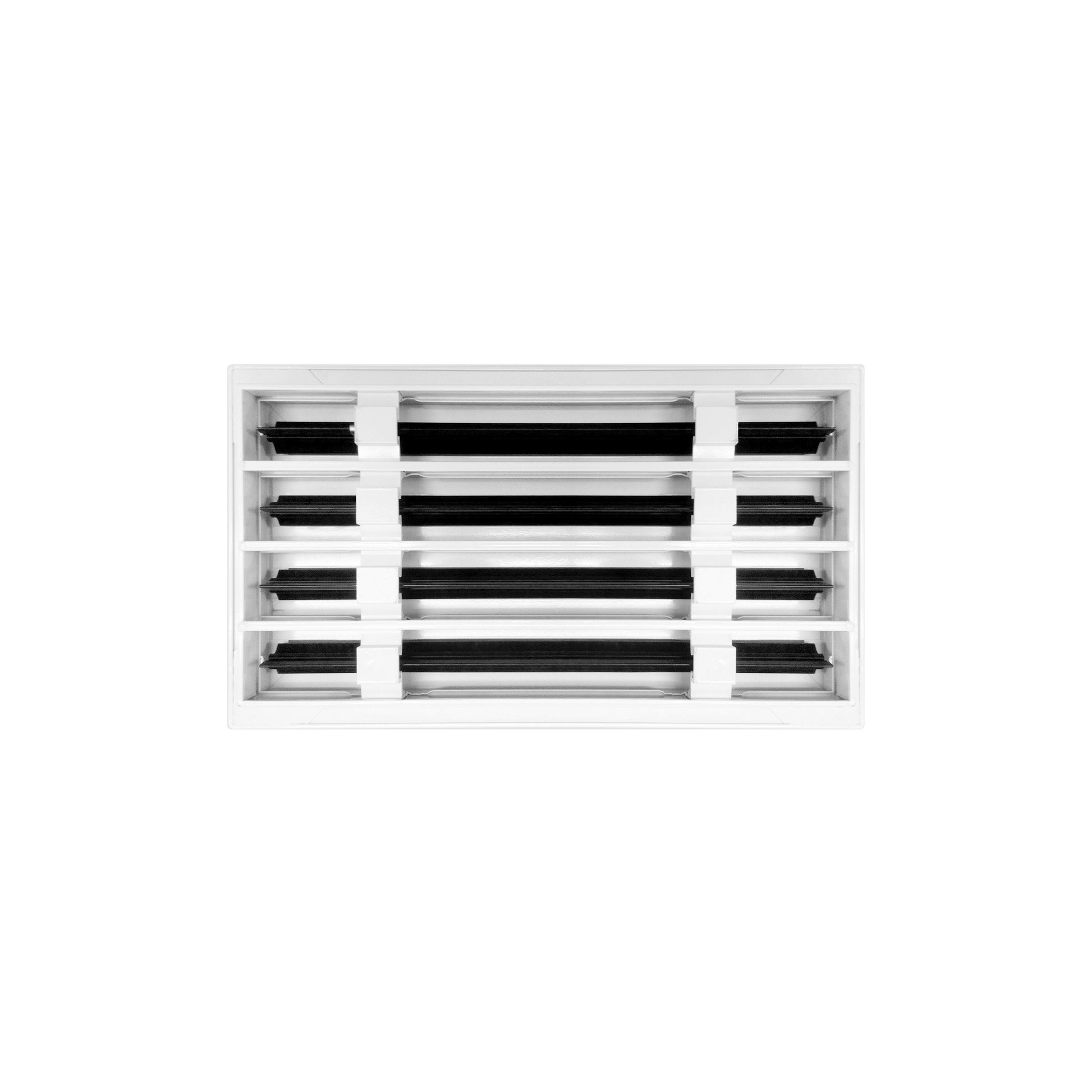 Back of 16x8 Modern Air Vent Cover White - 16x8 Standard Linear Slot Diffuser White - Texas Buildmart