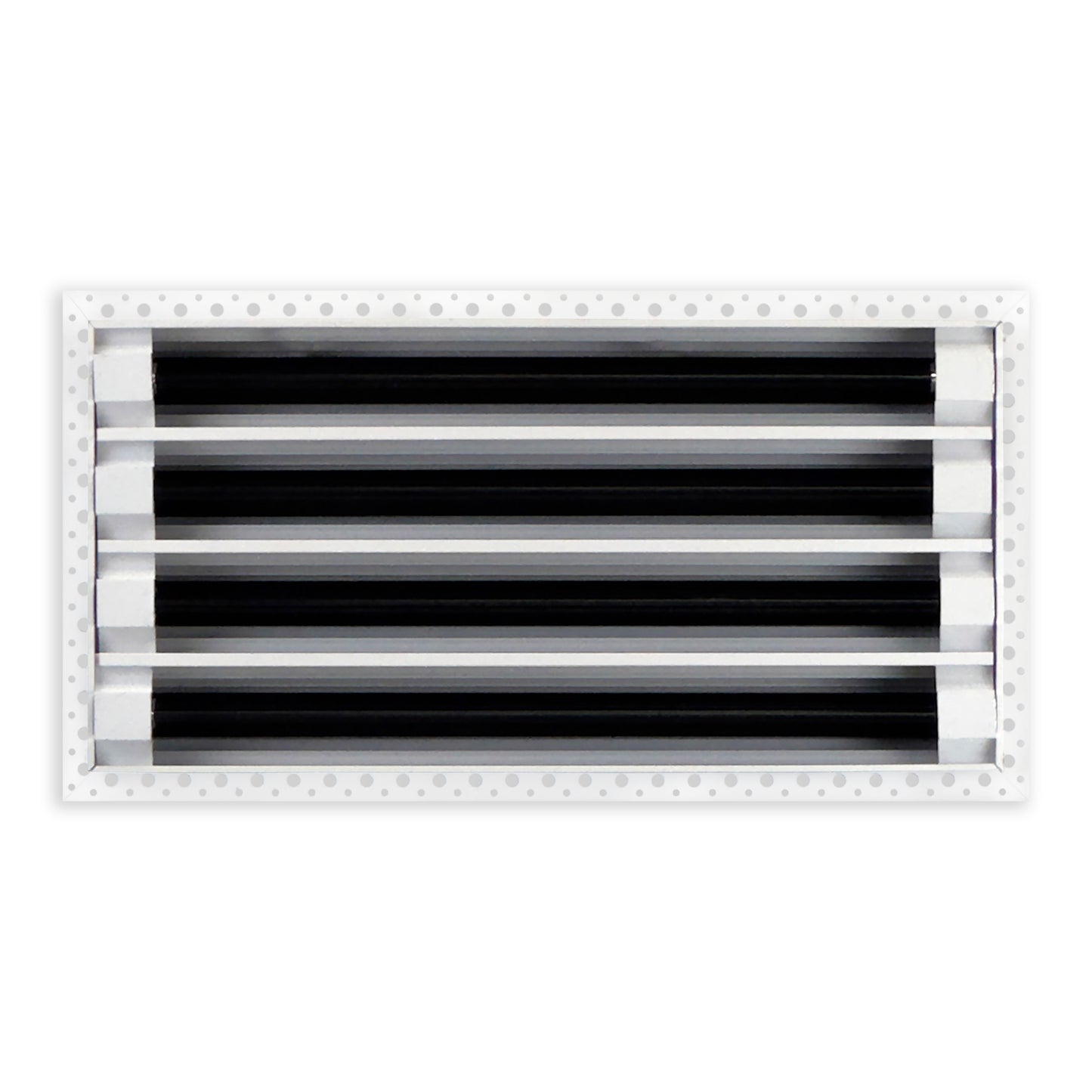 BUILDMART - 16x8 MUD-IN Air Vent Cover - Drywall MUD IN White Air Vent - MUD Linear Slot Diffuser - Register Grille for Ceiling and Walls - Texas Buildmart