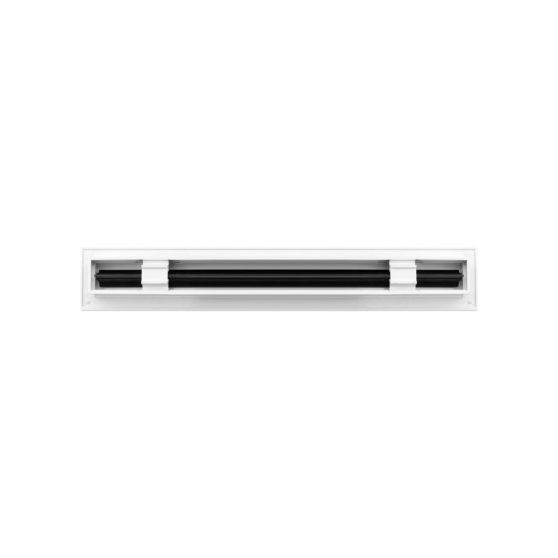 Back of 18 Inch 1 slot Linear Air Vent Cover White - 18 Inch 1 slot Linear Diffuser White - Texas Buildmart