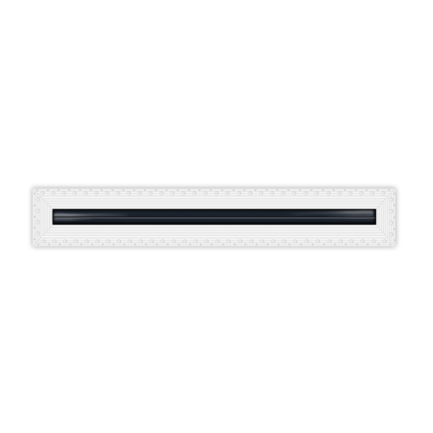 BUILDMART - 1 Slot - Single Slot - MUD-IN Linear Slot Diffuser - Drywall MUD IN White Air Vent - MUD Linear Slot Diffuser - Modern Air Vent Cover for Ceiling, Wall or Floor - Texas Buildmart