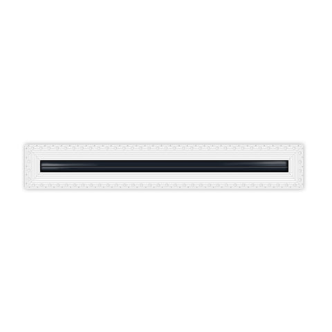 BUILDMART - 18" Linear Slot Diffuser - 1 Slot - Mud In Air Vent Cover - Drywall Mud-in White Air Vent - Mud Linear Slot Diffuser - Register Grille for Ceiling and Walls - Texas Buildmart