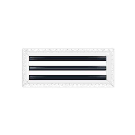 BUILDMART - 18" MUD-IN Linear Slot Diffuser - 3 Slot - Air Vent Cover - Drywall MUD IN White Air Vent - MUD Linear Slot Diffuser - Register Grille for Ceiling and Walls - Texas Buildmart