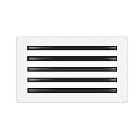 BUILDMART - 18x10 Mud In Air Vent Cover - Drywall Mud-in White Air Vent - Mud Linear Slot Diffuser - Register Grille for Ceiling and Walls - Texas Buildmart