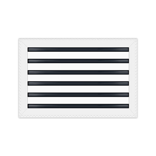 BUILDMART - 18x12 MUD-IN Air Vent Cover - Drywall MUD IN White Air Vent - MUD Linear Slot Diffuser - Register Grille for Ceiling and Walls - Texas Buildmart