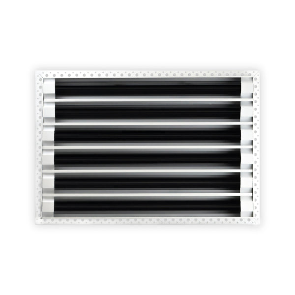 BUILDMART - 18x12 MUD-IN Air Vent Cover - Drywall MUD IN White Air Vent - MUD Linear Slot Diffuser - Register Grille for Ceiling and Walls - Texas Buildmart