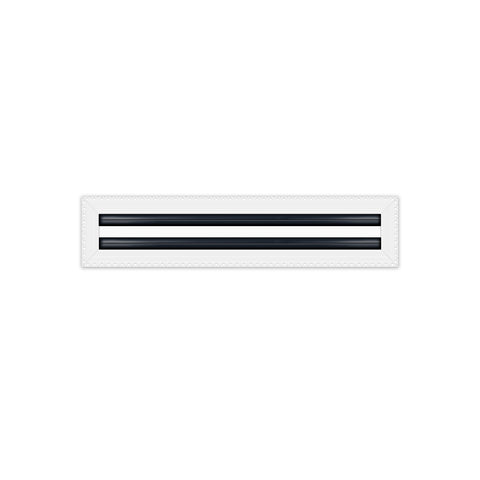 BUILDMART - 18x4 Mud In Air Vent Cover - Drywall Mud-in White Air Vent - Mud Linear Slot Diffuser - Register Grille for Ceiling and Walls - Texas Buildmart