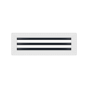 BUILDMART - 18x6 MUD-IN Air Vent Cover - Drywall MUD IN White Air Vent - MUD Linear Slot Diffuser - Register Grille for Ceiling and Walls - Texas Buildmart