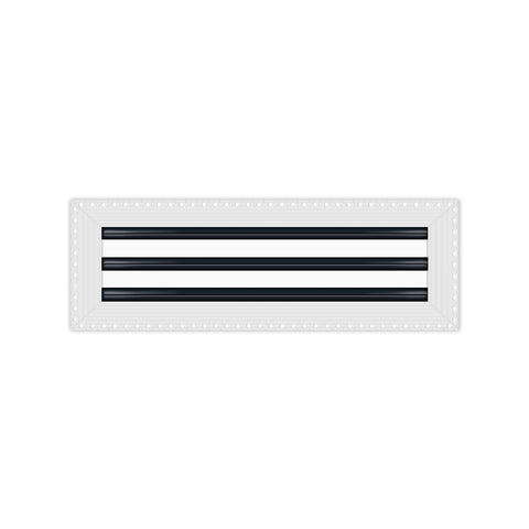 BUILDMART - 18x6 Mud In Air Vent Cover - Drywall Mud-in White Air Vent - Mud Linear Slot Diffuser - Register Grille for Ceiling and Walls - Texas Buildmart