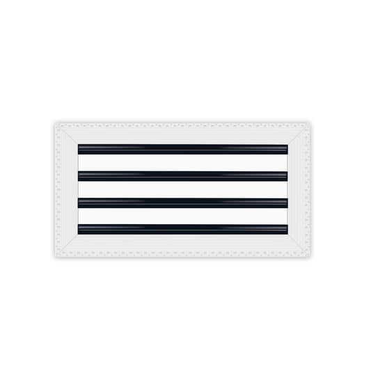 BUILDMART - 18x8 MUD-IN Air Vent Cover - Drywall MUD IN White Air Vent - MUD Linear Slot Diffuser - Register Grille for Ceiling and Walls - Texas Buildmart