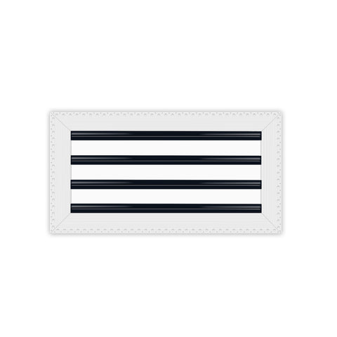 BUILDMART - 18x8 Mud In Air Vent Cover - Drywall Mud-in White Air Vent - Mud Linear Slot Diffuser - Register Grille for Ceiling and Walls - Texas Buildmart
