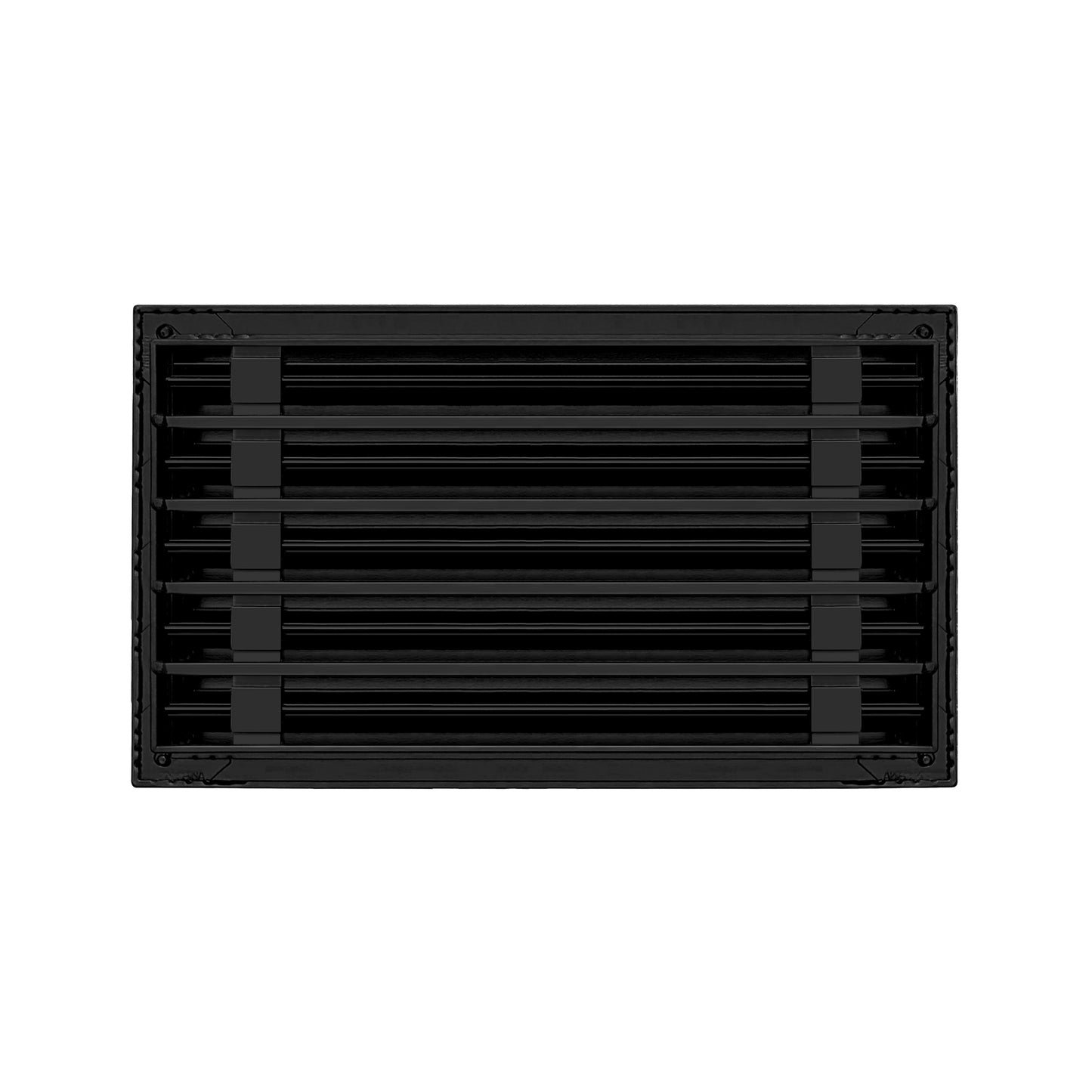 Back of 18x10 Modern Air Vent Cover Black - 18x10 Standard Linear Slot Diffuser Black - Texas Buildmart