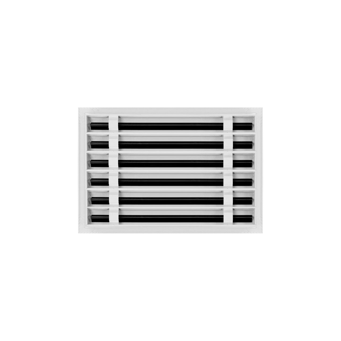 Back of 18x12 Modern Air Vent Cover White - 18x12 Standard Linear Slot Diffuser White - Texas Buildmart