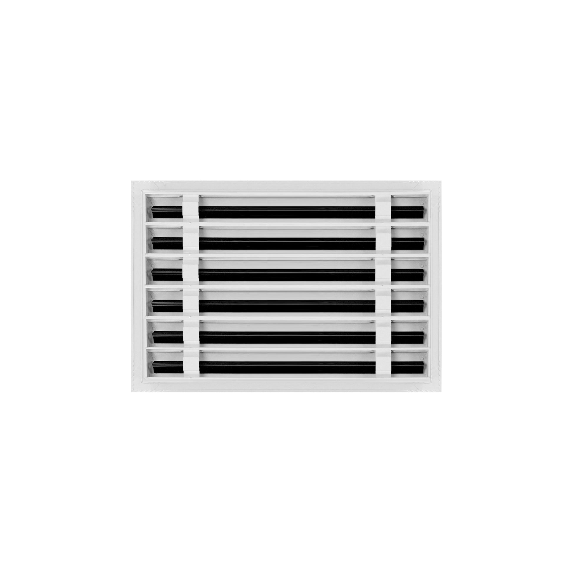 Back of 18x12 Modern Air Vent Cover White - 18x12 Standard Linear Slot Diffuser White - Texas Buildmart