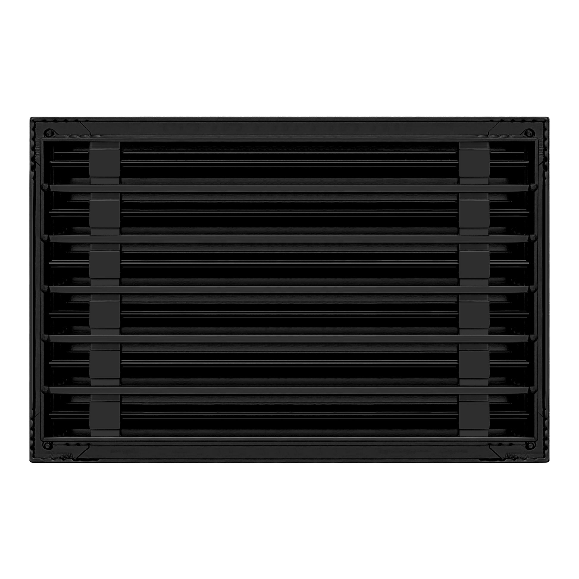 Back of 18x12 Modern Air Vent Cover Black - 18x12 Standard Linear Slot Diffuser Black - Texas Buildmart