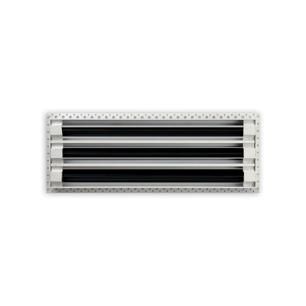 BUILDMART - 18x6 MUD-IN Air Vent Cover - Drywall MUD IN White Air Vent - MUD Linear Slot Diffuser - Register Grille for Ceiling and Walls - Texas Buildmart
