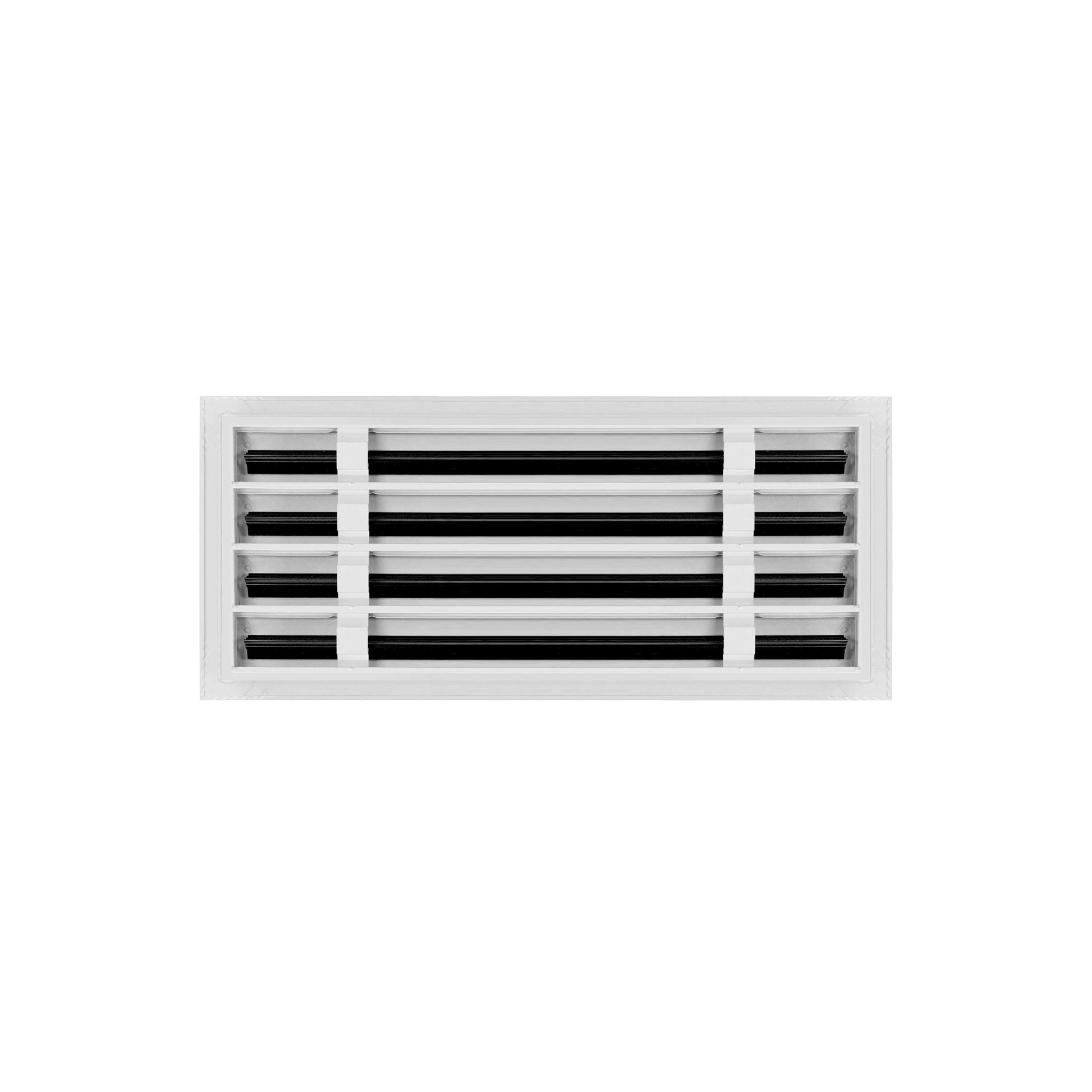 Back of 18x8 Modern Air Vent Cover White - 18x8 Standard Linear Slot Diffuser White - Texas Buildmart