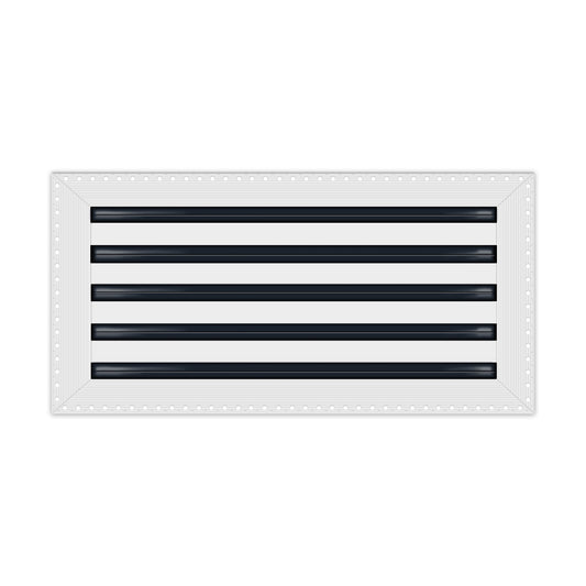 BUILDMART - 20x10 MUD-IN Air Vent Cover - Drywall MUD IN White Air Vent - MUD Linear Slot Diffuser - Register Grille for Ceiling and Walls - Texas Buildmart