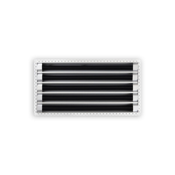 BUILDMART - 20x10 MUD-IN Air Vent Cover - Drywall MUD IN White Air Vent - MUD Linear Slot Diffuser - Register Grille for Ceiling and Walls - Texas Buildmart