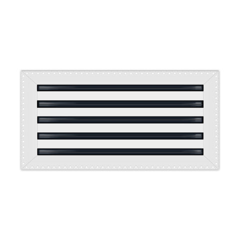 BUILDMART - 20x10 Mud In Air Vent Cover - Drywall Mud-in White Air Vent - Mud Linear Slot Diffuser - Register Grille for Ceiling and Walls - Texas Buildmart