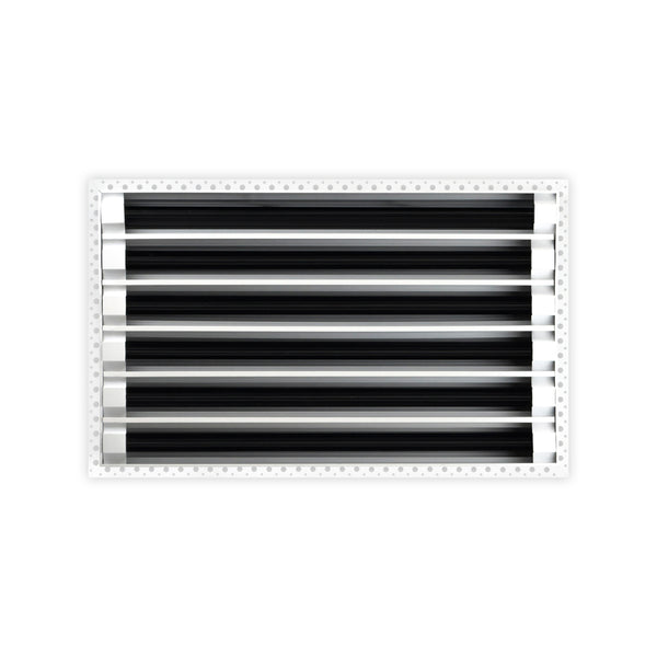 BUILDMART - 20x12 MUD-IN Air Vent Cover - Drywall MUD IN White Air Vent - MUD Linear Slot Diffuser - Register Grille for Ceiling and Walls - Texas Buildmart