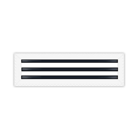 BUILDMART - 20x6 Mud In Air Vent Cover - Drywall Mud-in White Air Vent - Mud Linear Slot Diffuser - Register Grille for Ceiling and Walls - Texas Buildmart