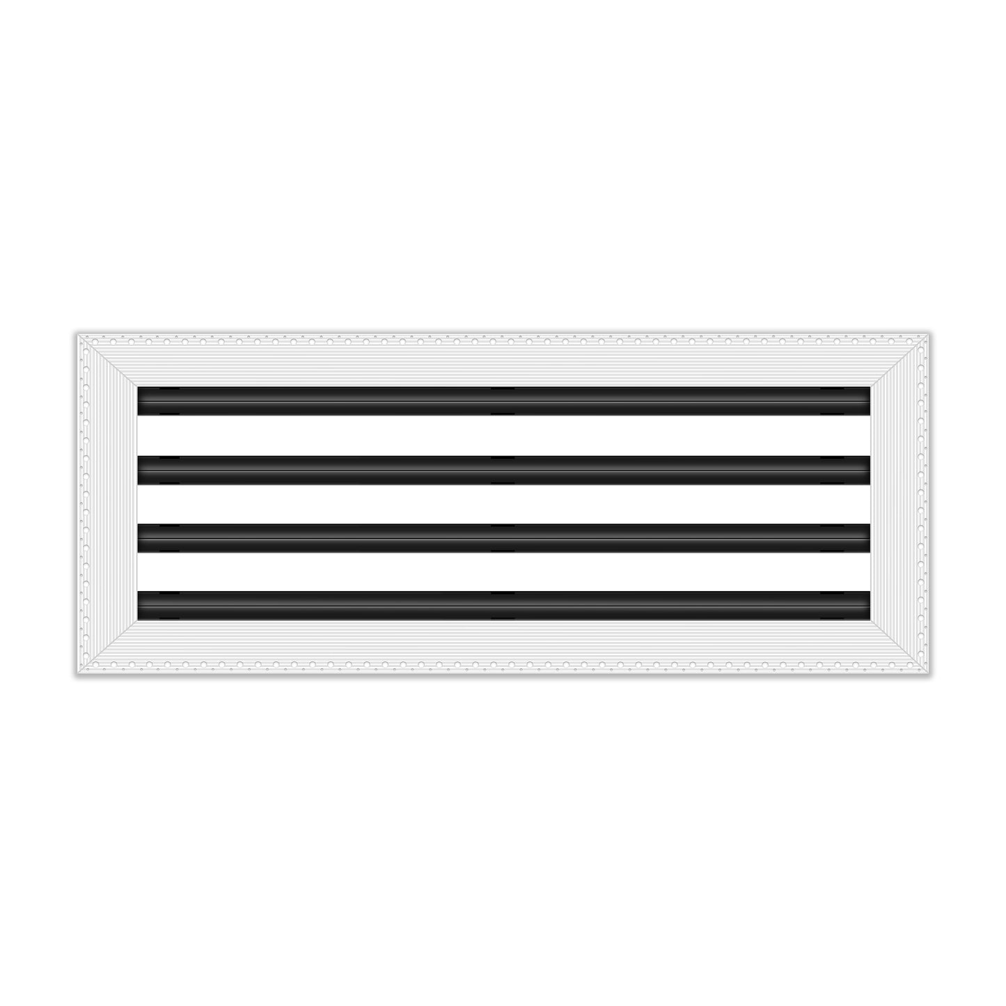 BUILDMART - 20x8 MUD-IN Air Vent Cover - Drywall MUD IN White Air Vent - MUD Linear Slot Diffuser - Register Grille for Ceiling and Walls - Texas Buildmart