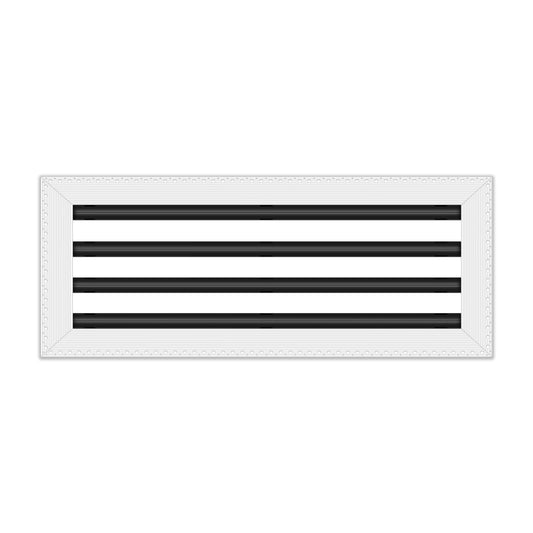 BUILDMART - 20x8 MUD-IN Air Vent Cover - Drywall MUD IN White Air Vent - MUD Linear Slot Diffuser - Register Grille for Ceiling and Walls - Texas Buildmart