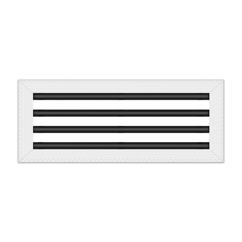 BUILDMART - 20x8 Mud In Air Vent Cover - Drywall Mud-in White Air Vent - Mud Linear Slot Diffuser - Register Grille for Ceiling and Walls - Texas Buildmart