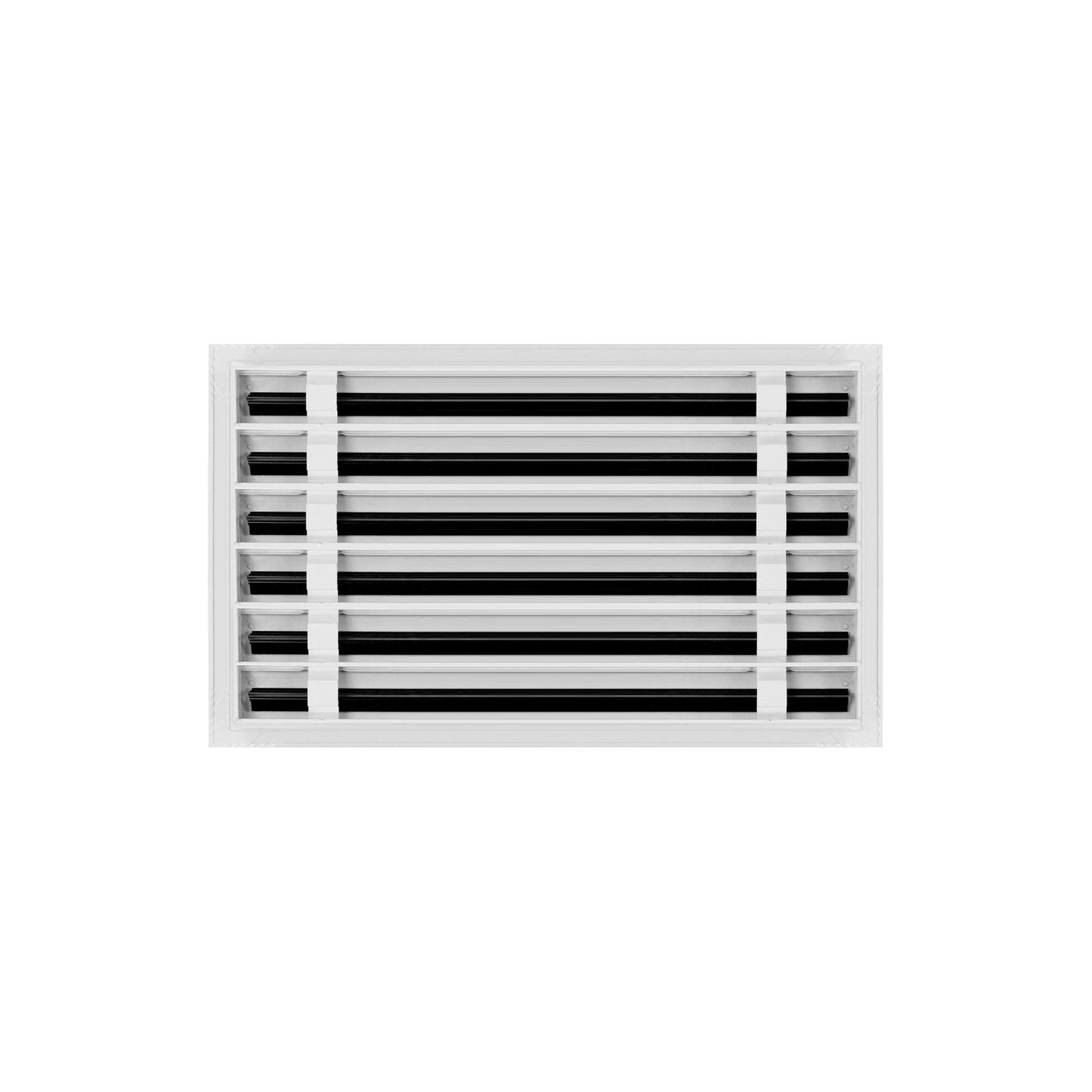 Back of 20x12 Modern Air Vent Cover White - 20x12 Standard Linear Slot Diffuser White - Texas Buildmart