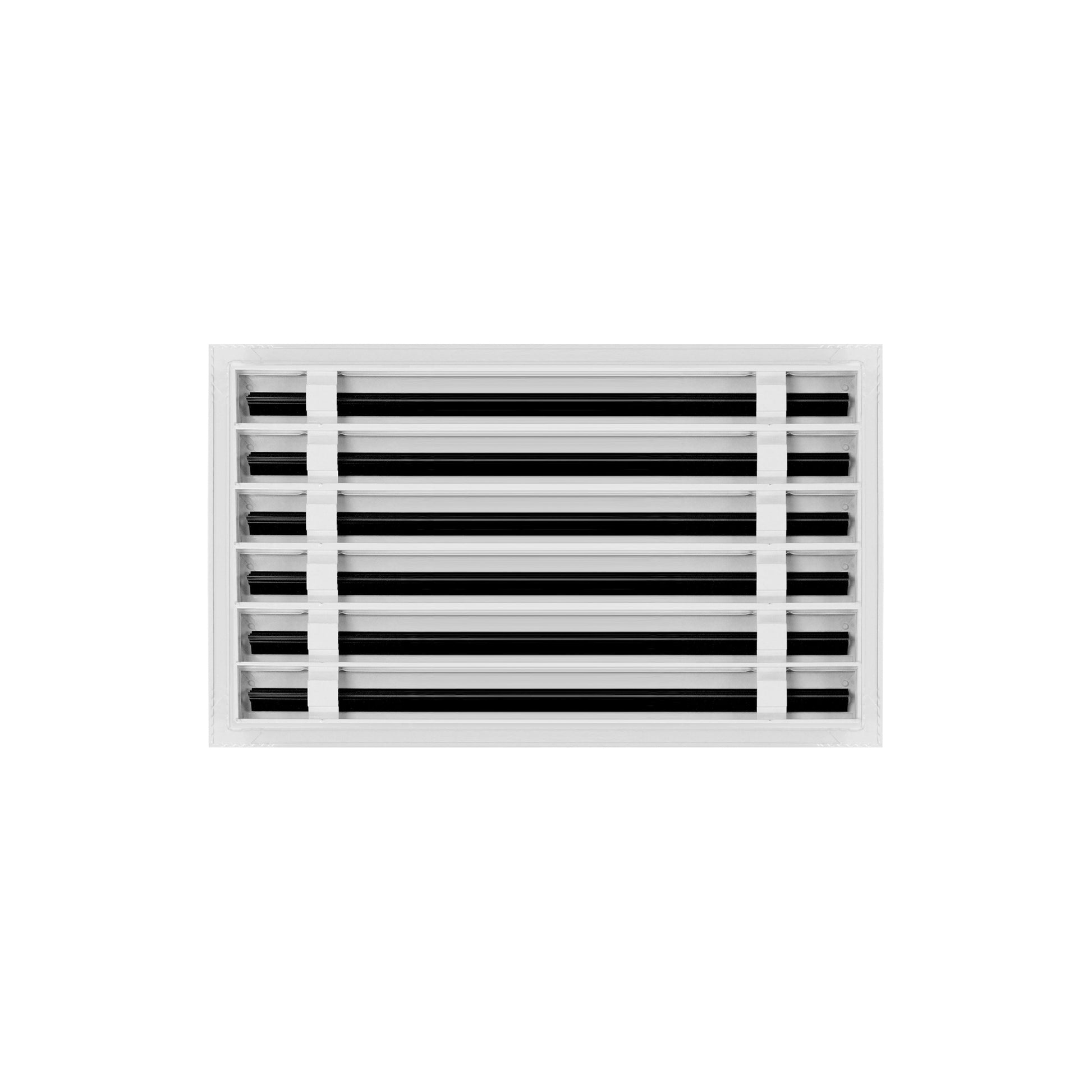 Back of 20x12 Modern Air Vent Cover White - 20x12 Standard Linear Slot Diffuser White - Texas Buildmart