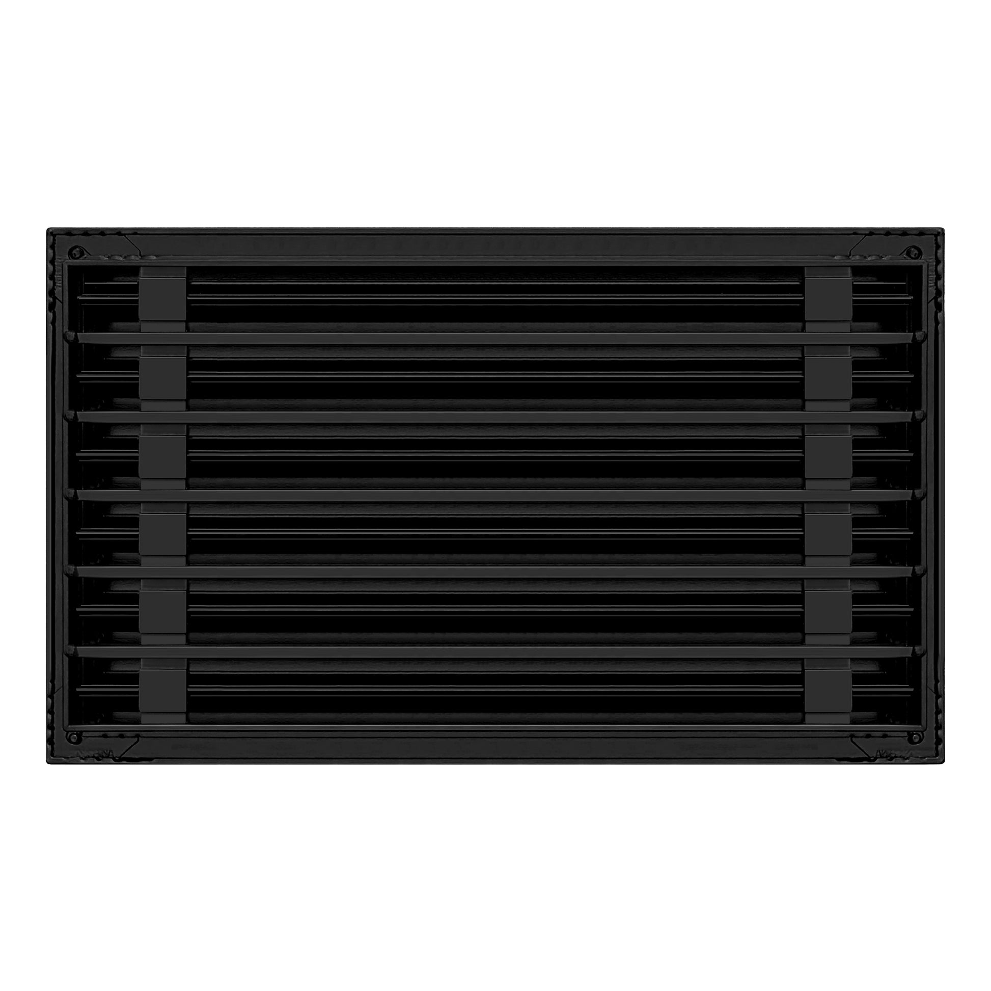 Back of 20x12 Modern Air Vent Cover Black - 20x12 Standard Linear Slot Diffuser Black - Texas Buildmart