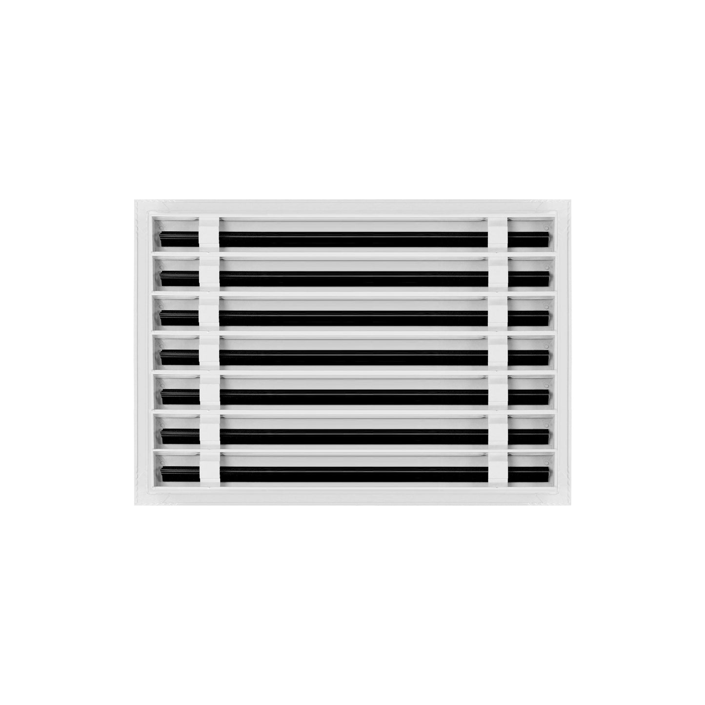 Back of 20x14 Modern Air Vent Cover White - 20x14 Standard Linear Slot Diffuser White - Texas Buildmart