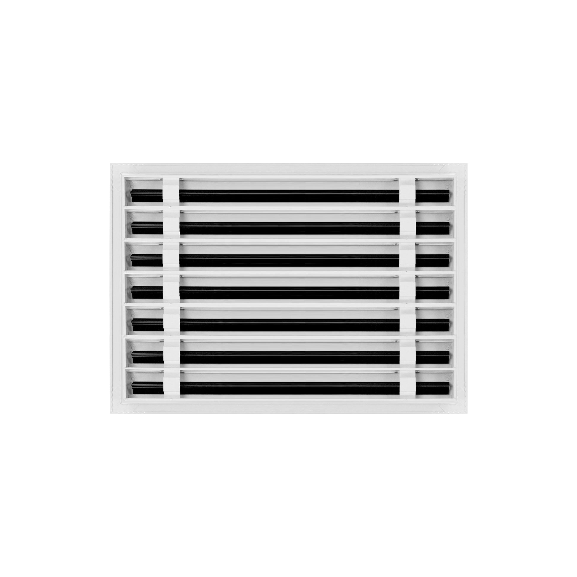 Back of 20x14 Modern Air Vent Cover White - 20x14 Standard Linear Slot Diffuser White - Texas Buildmart