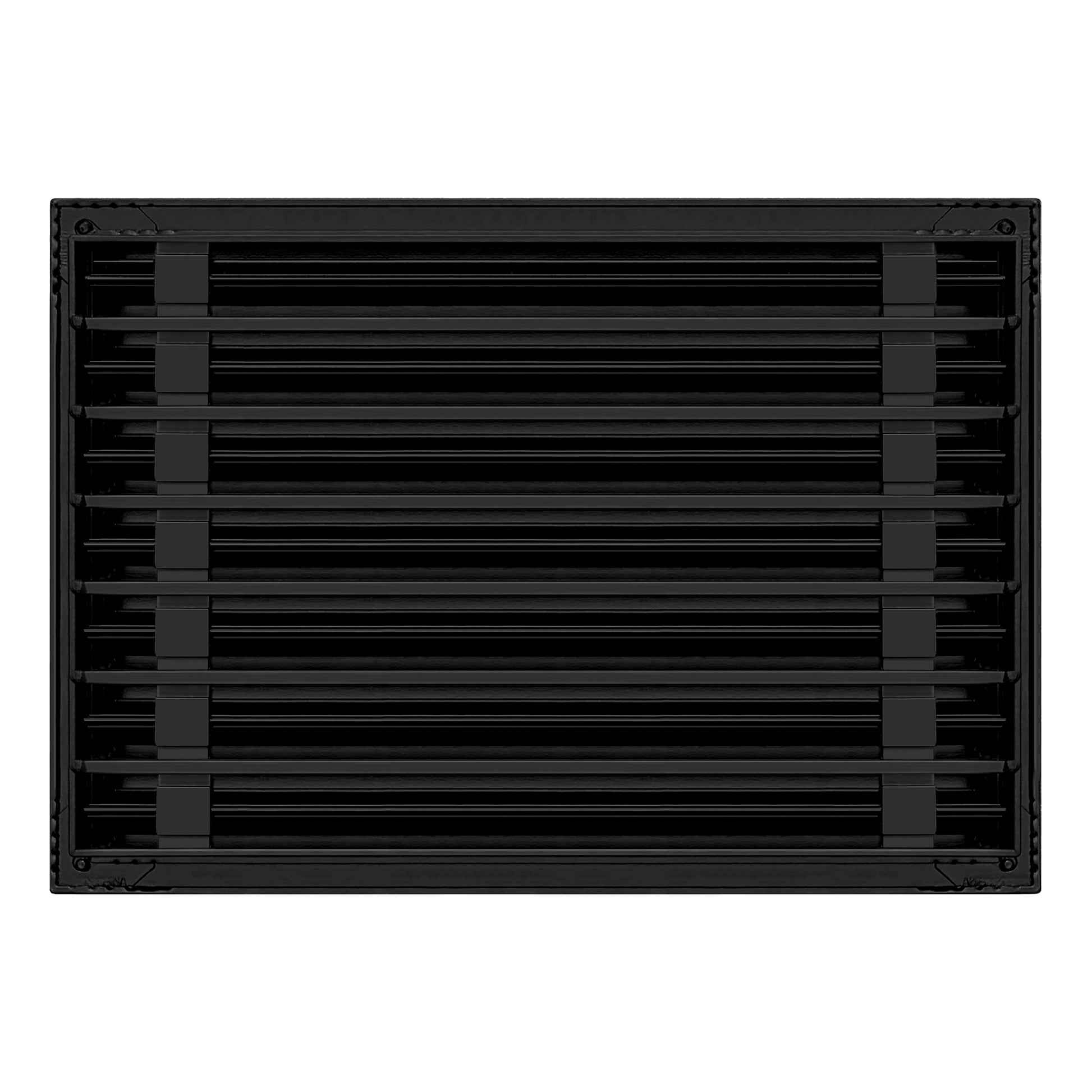 Back of 20x14 Modern Air Vent Cover Black - 20x14 Standard Linear Slot Diffuser Black - Texas Buildmart