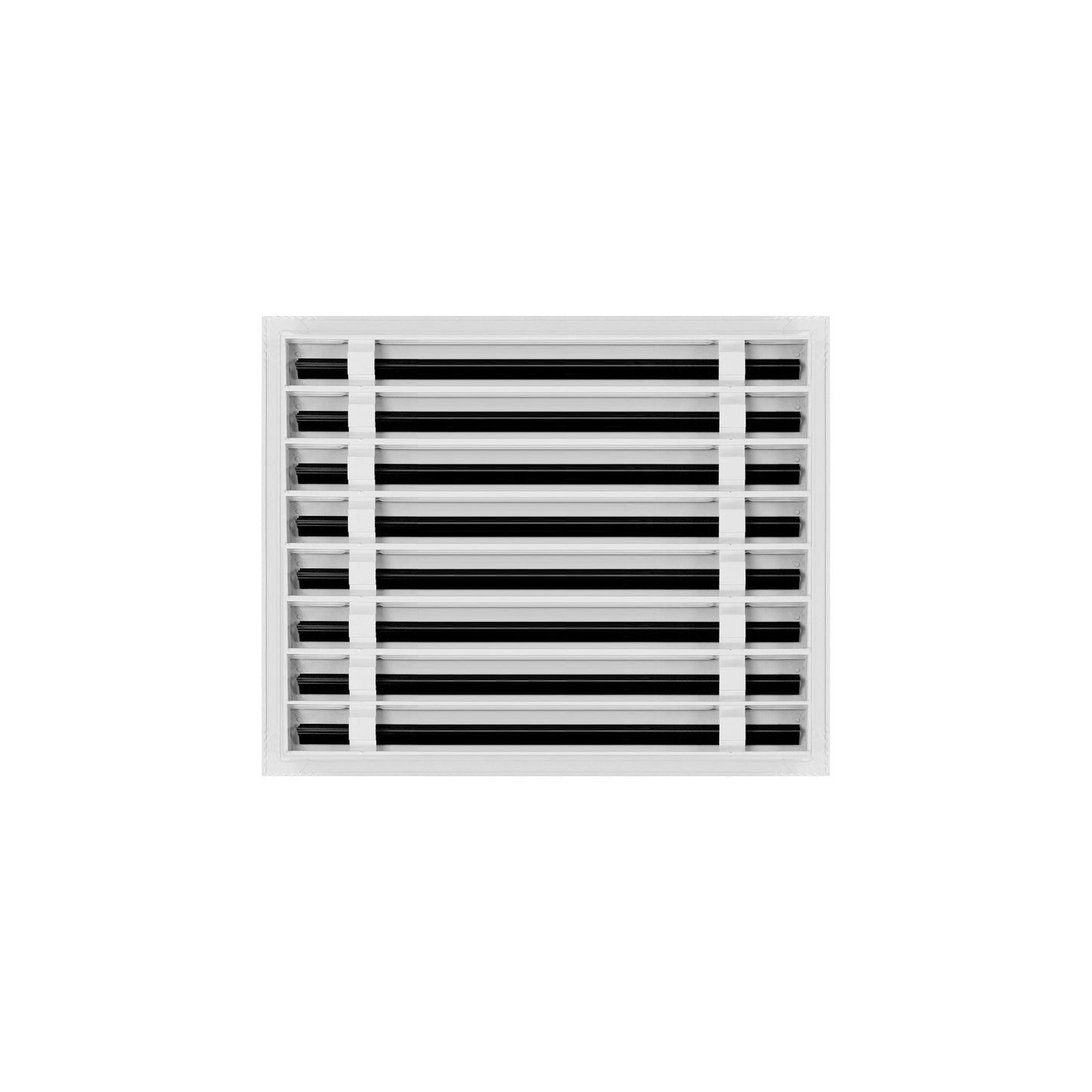 Back of 20x16 Modern Air Vent Cover White - 20x16 Standard Linear Slot Diffuser White - Texas Buildmart