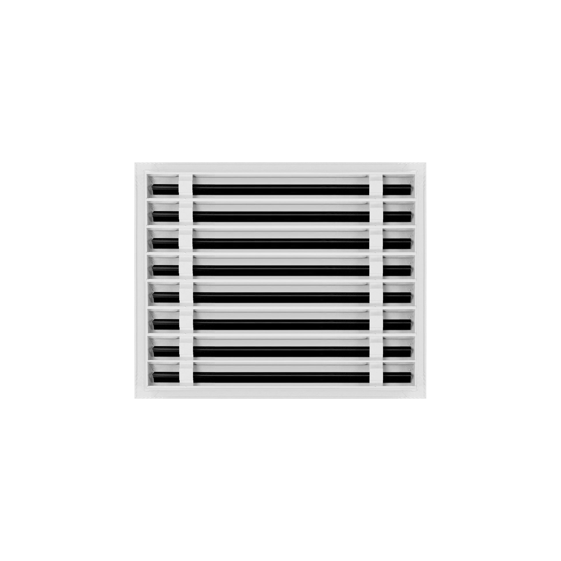 Back of 20x16 Modern Air Vent Cover White - 20x16 Standard Linear Slot Diffuser White - Texas Buildmart